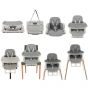 High chair - gray Kruzzel 22014