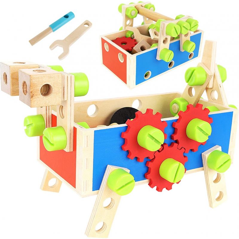 Caja herramientas juguete . Educativo y sostenible. + 3 años - Fieito