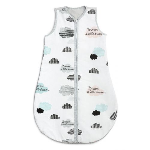 Saco de Dormir de Algodón 2.5 Togs para Bebés y Niños Pequeños Diseño Nubes