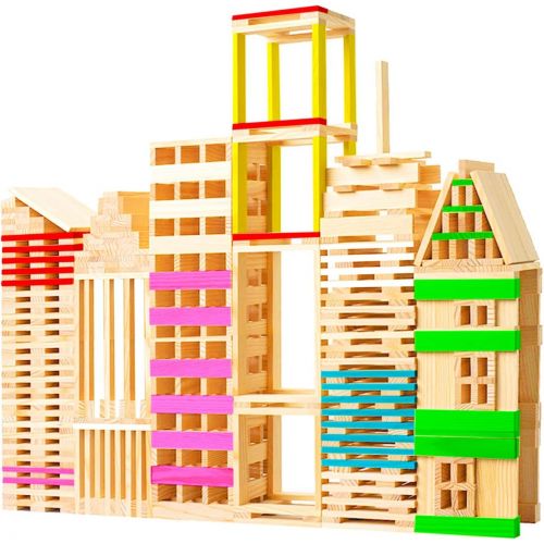 Bloques de construcción de madera  (150 unidades)