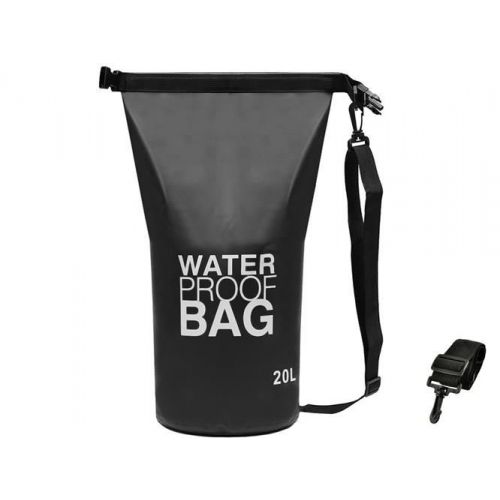 Bolsa Impermeable Negra 20 Litros, Ideal Kayak, Paddle Surf, Camping ...