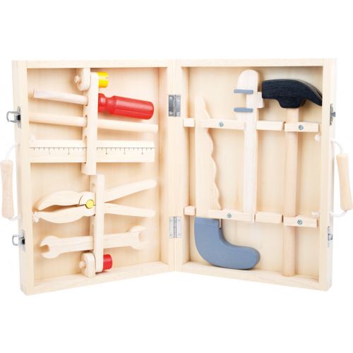 Caja de herramientas de madera - Incluye 8 herramientas ✔ REBAJAS ✔
