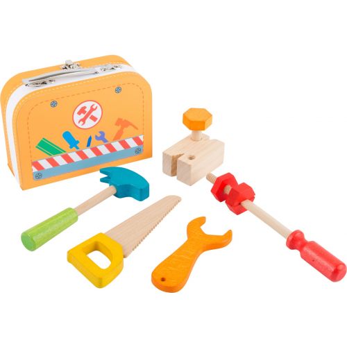Caja de herramientas - Juguete de madera 9 piezas