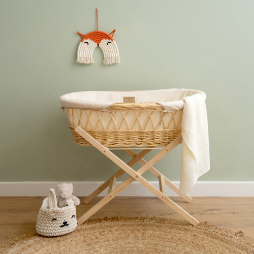 Organic Natural Wicker Moses Basket