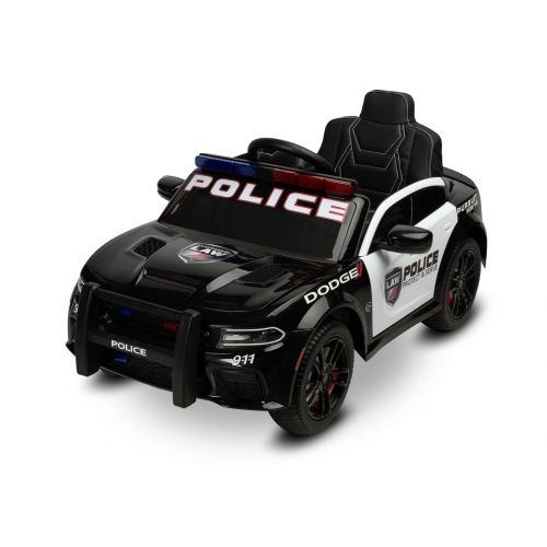 Coche Eléctrico de juguete Dodge Charger Vehículo de Policía color negro