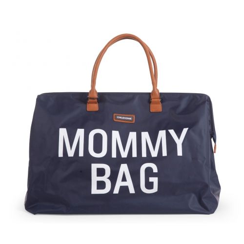 Bolso de maternidad Mommy Bag Azul Marino Letras Blancas , Childhome