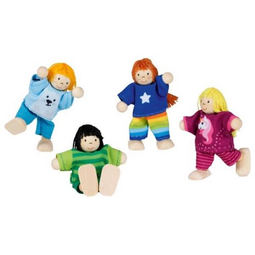 Muñecos flexibles pandilla de niños y niñas