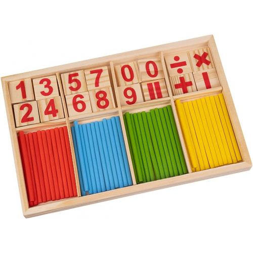 Palillos matemáticos Montessori, juguete de madera para niños matemáticos