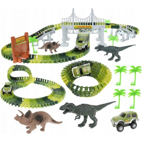 Dinosaurios Park , PIsta para coches y Dinosaurios