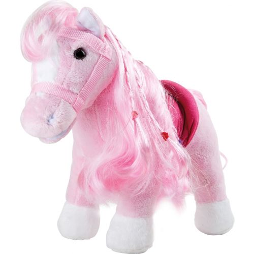 Peluche Poni Rosa , al apretarle las orejas relincha