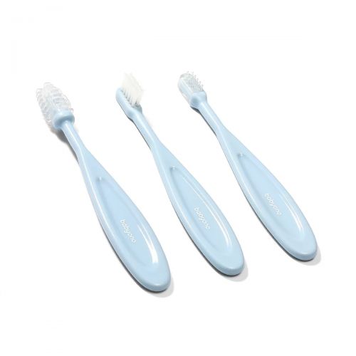 Set de Cepillos Dentales para Bebés y Niños - Azul Babyono