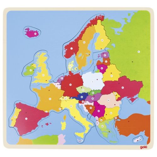 Puzzle de Europa con capitales