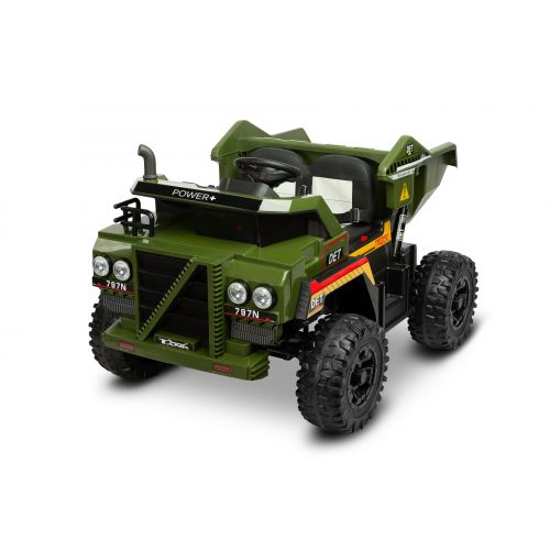 Vehículo de batería de juguete Camión volquete Tanque Verde
