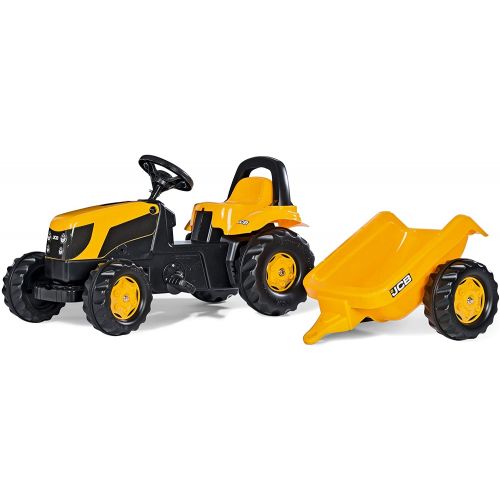 Tractor amarillo con pedales JCB  Rollykid