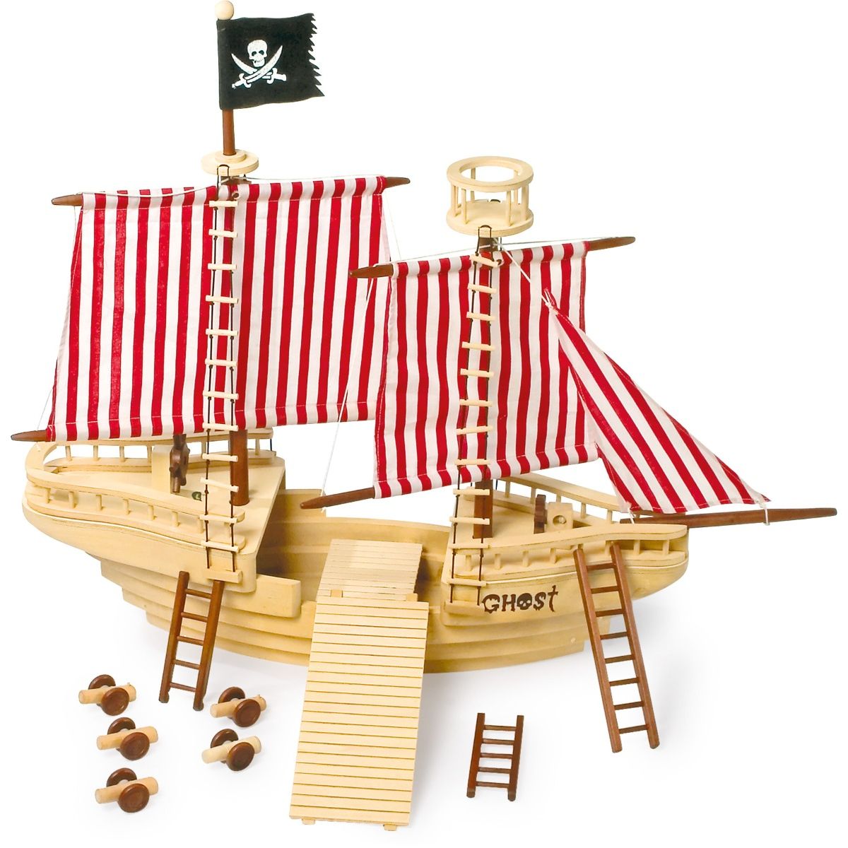 Barco Pirata de madera - Legler - 83 x 49 x 70 cm - Shopmami