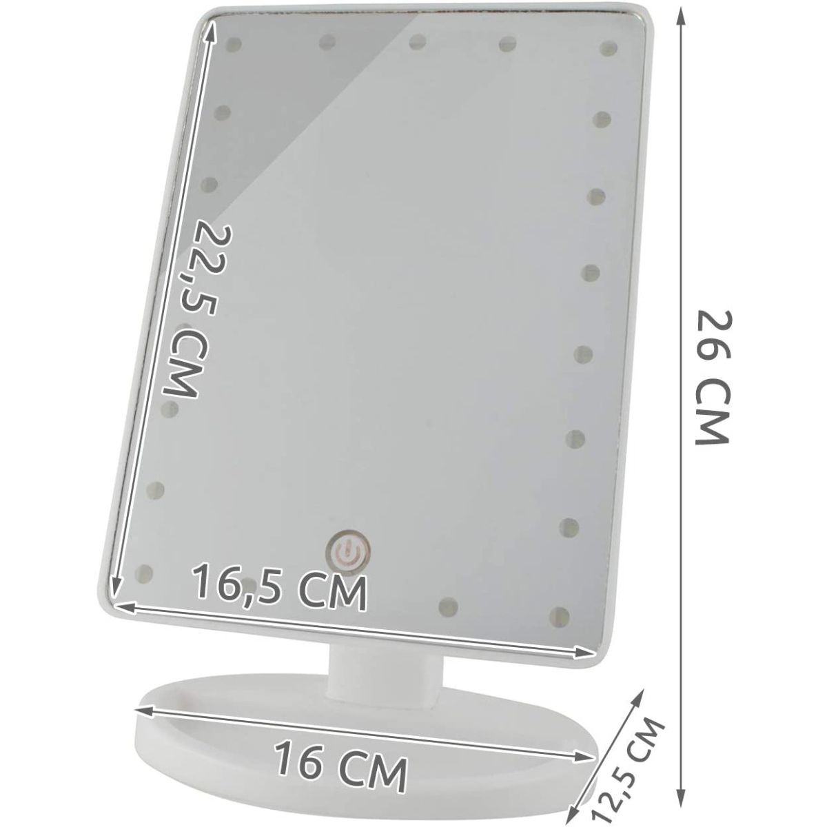 Luces LED para Espejo de Maquillaje 4 Ampolletas 31x6.5cm – BIX